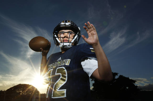 Braden Amorozo as Waipahu High School quarterback #12